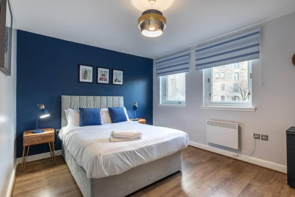 ** Modern Merchant City 1 Bed Apartment With Free Parking ** Glasgow Dış mekan fotoğraf